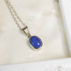 Pendant, Earrings and Ring Lapis lazuli Set